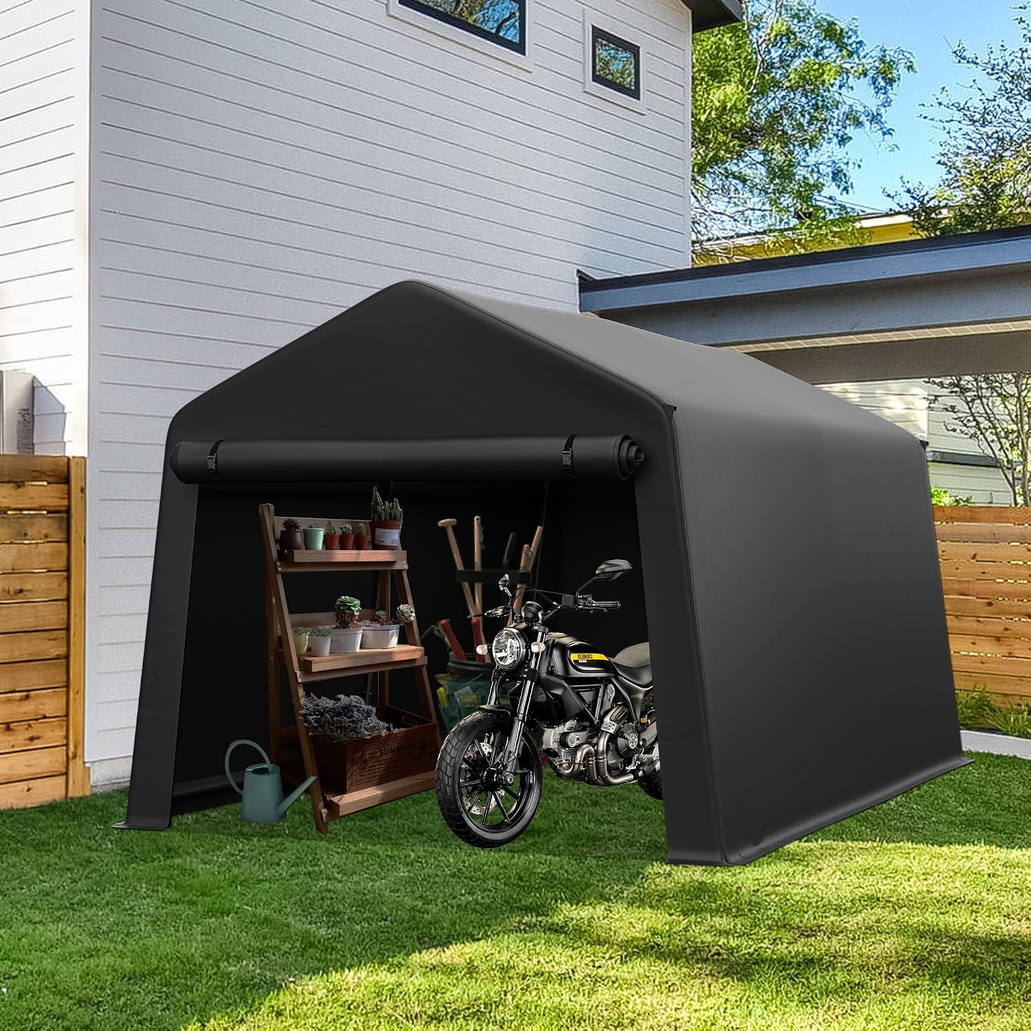 Gardening Tools Storage - Galpão de Armazenamento Portátil para Exterior