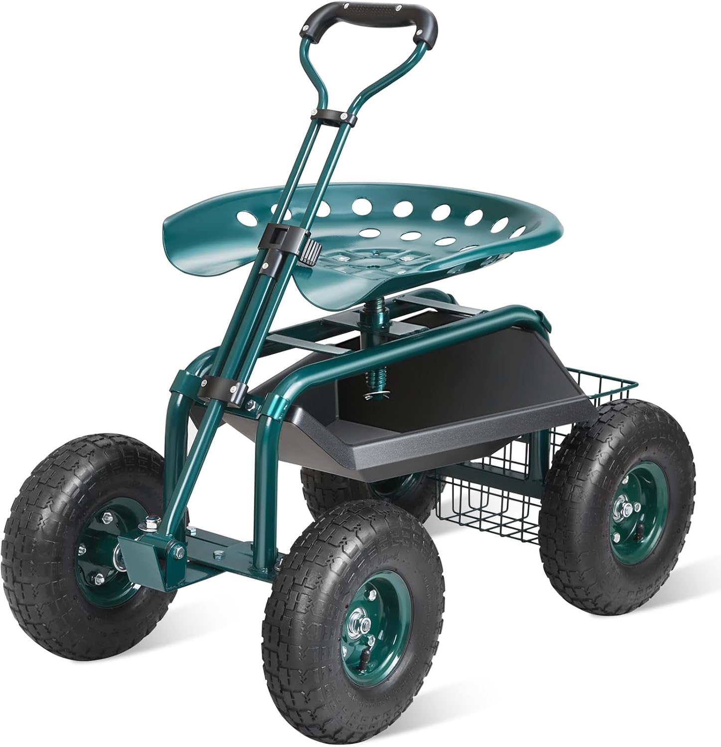 Gardening Tools And Uses - Carrinho de Jardim com Assento e