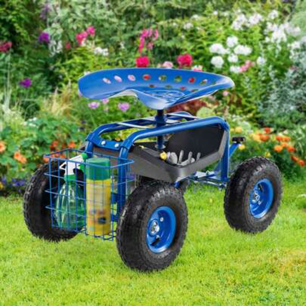 Gardening Tools For Seniors - Carrinho de Jardim com Assento de