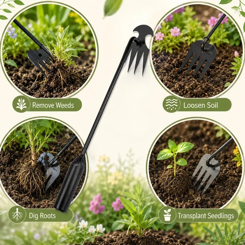 Rake de Jardim 2 em 1 Manual,  - Gardening Tools To Remove Grass avaliação e preço