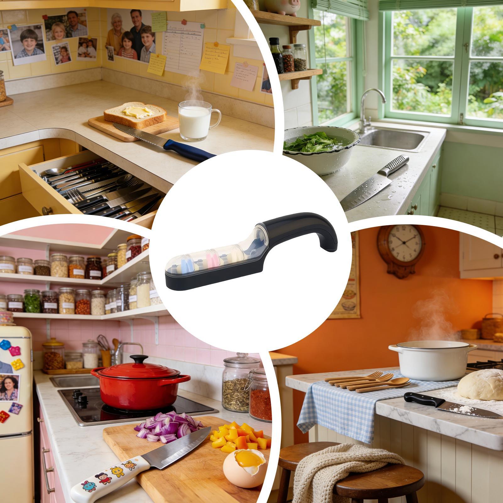 Afiador de Facas de Cozinha 3  - Gardening Tools For Seniors avaliação e preço