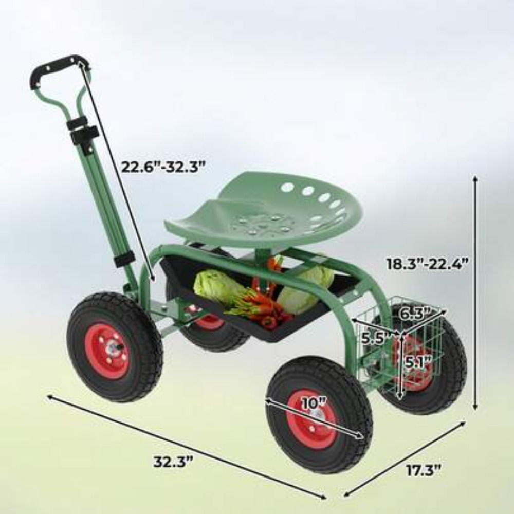 Carrinho de Jardim Reforçado c - Gardening Tools For Seniors avaliação e preço