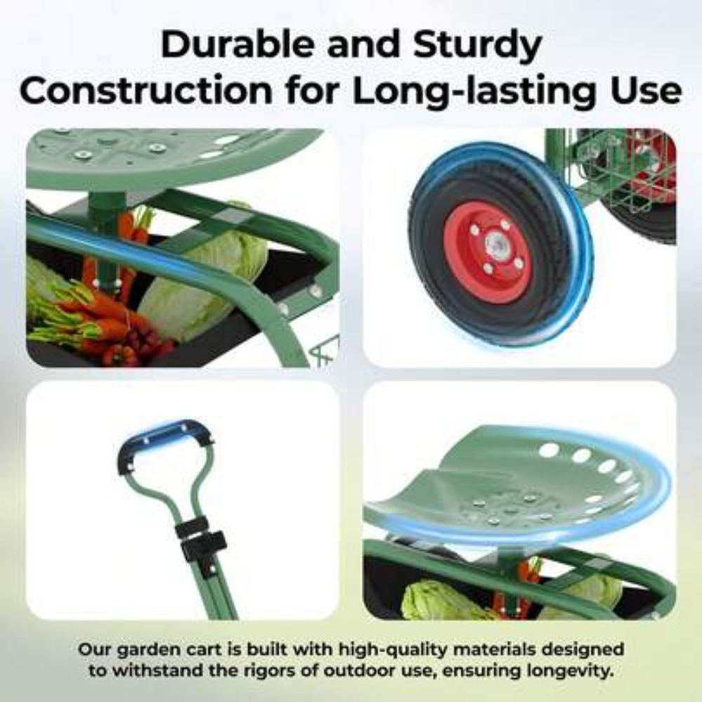 Carrinho de Jardim Reforçado c - Gardening Tools For Seniors avaliação e preço