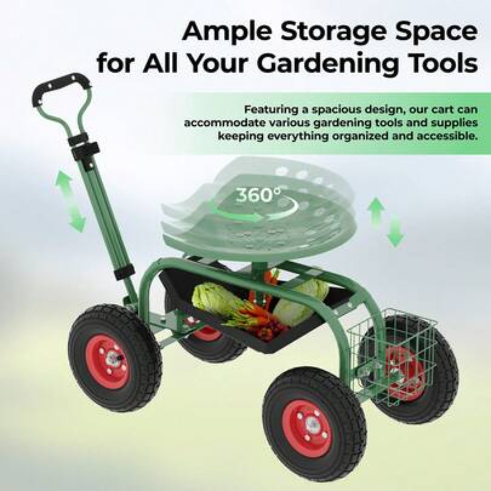 Carrinho de Jardim Reforçado c - Gardening Tools For Seniors avaliação e preço