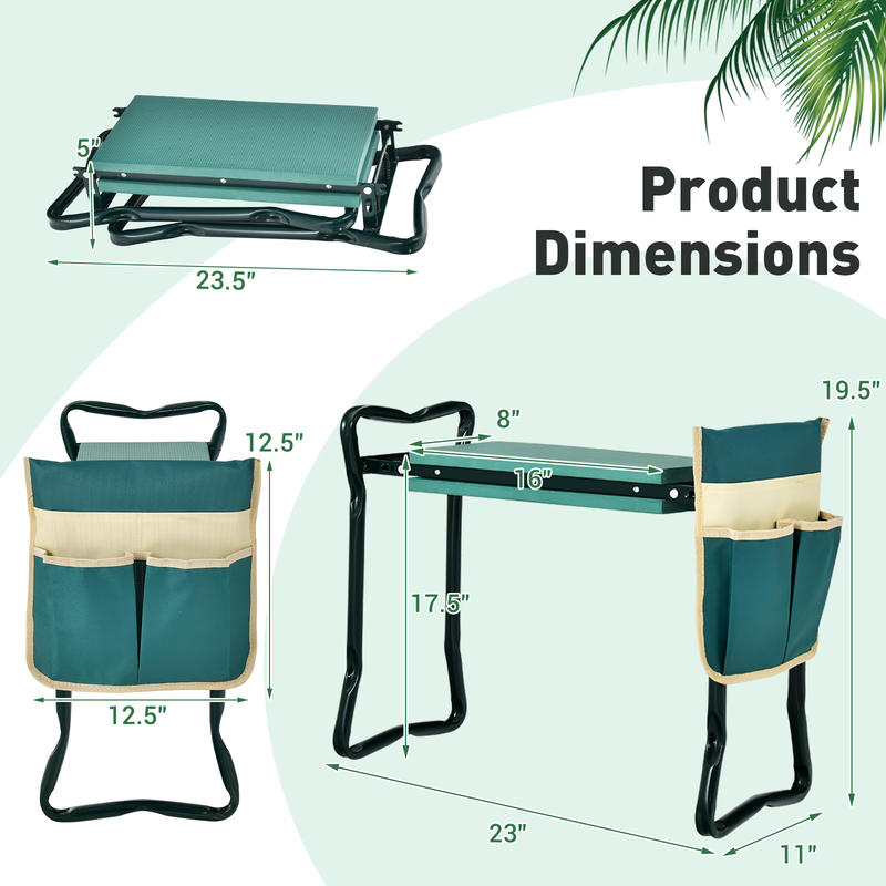Assento e Apoio para Joelhos p - Gardening Tools For Seniors avaliação e preço