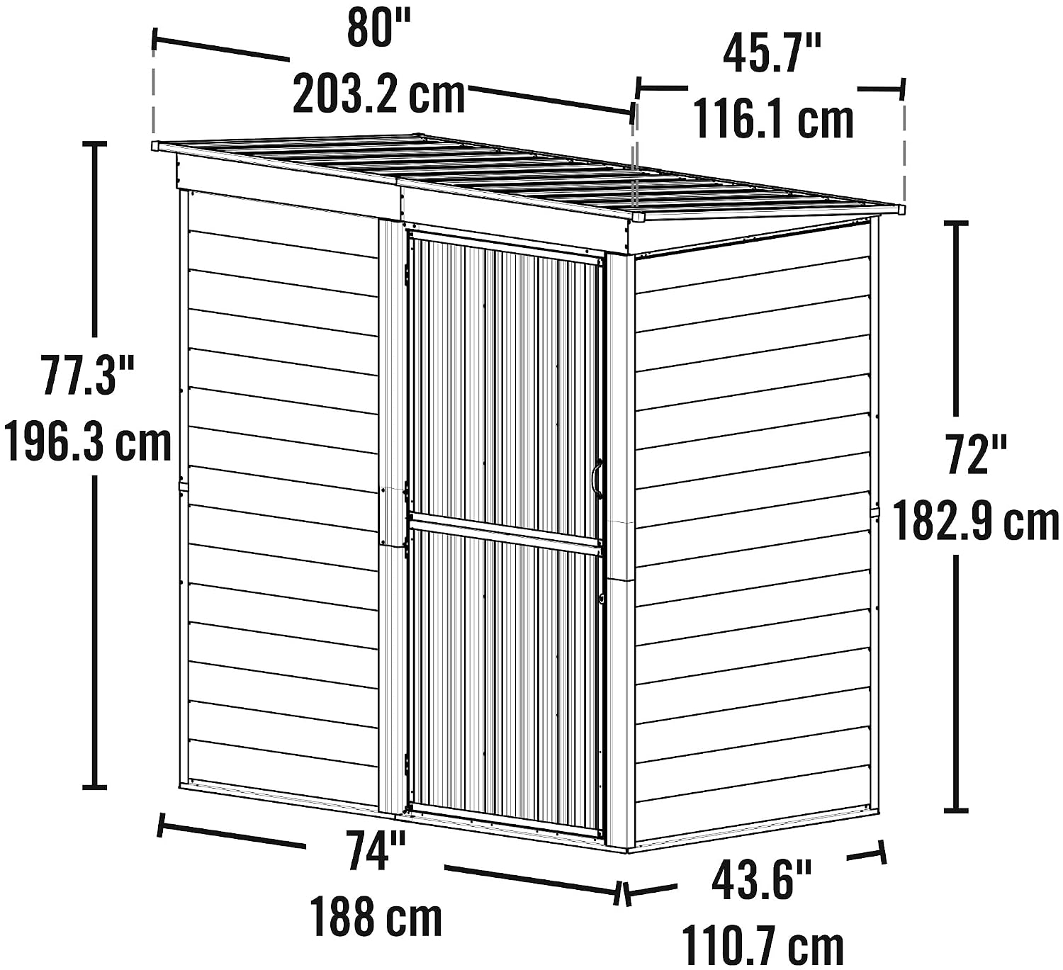 Galpão de Armazenamento Compac - Gardening Tools Storage avaliação e preço
