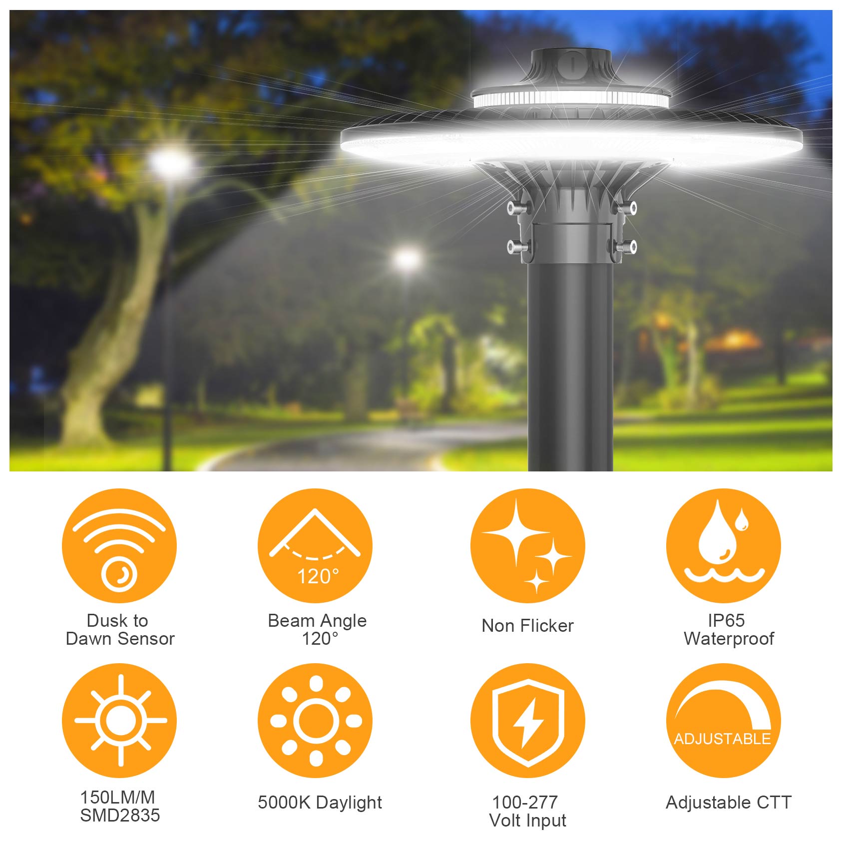 Luminária led post top etl ce  - Gardening Tools List avaliação e preço